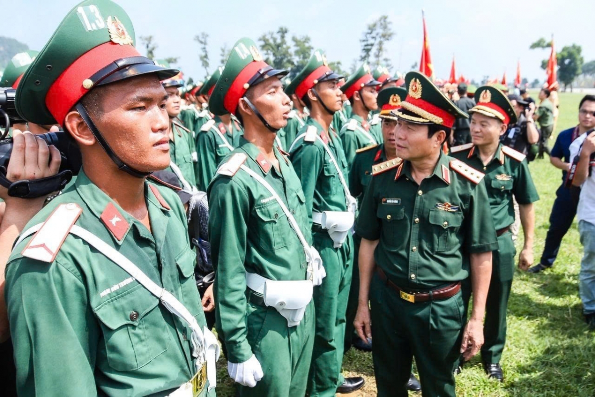 Tổng hợp luyện các lực lượng vũ trang tham gia diễu binh, diễu hành A80