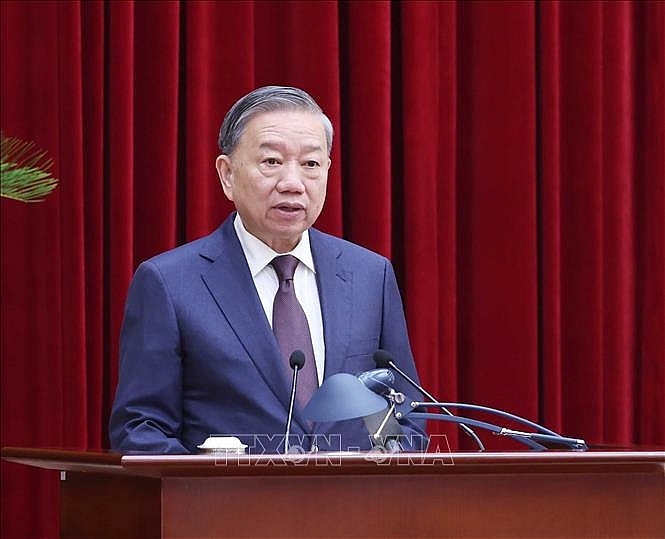 Tổng Bí thư Tô Lâm phát biểu khai mạc. Ảnh: Thống Nhất/TTXVN