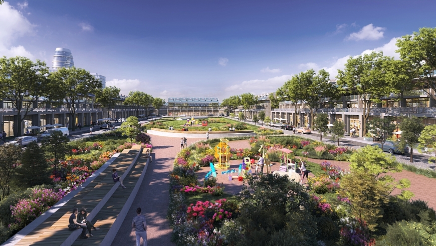 Các sản phẩm bất động sản hưởng lợi từ vị trí đắt giá khu vực phía Bắc Thủ đô. (Ảnh minh họa: Sun Property)