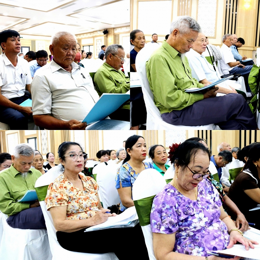 Các đại biểu tham dự đều đồng tình và có nhận thức rõ các nội dung được truyền đạt để áp dụng vào thực tiễn