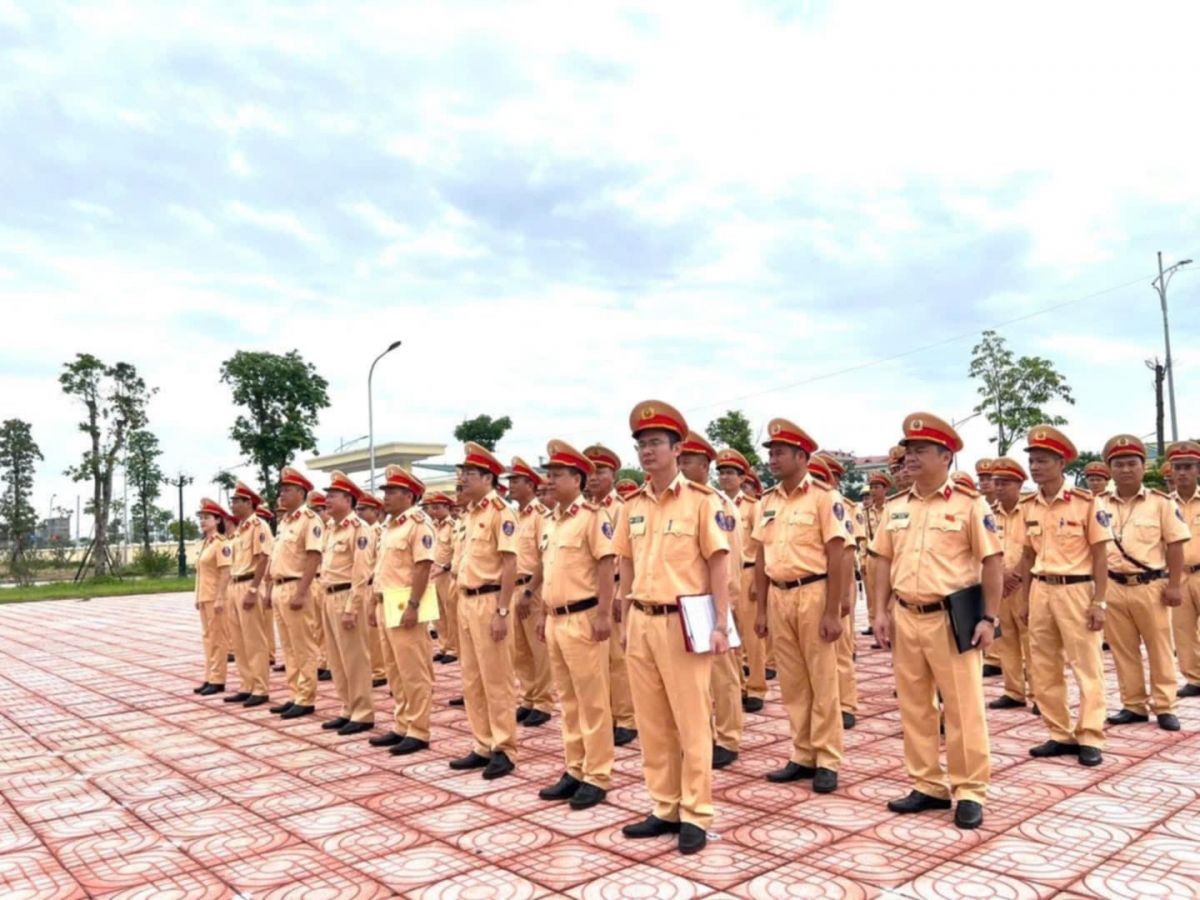 Các lực lượng thuộc Phòng Cảnh sát giao thông (CSGT) Công an tỉnh Bắc Ninh