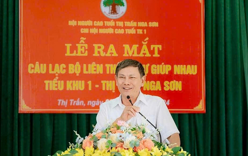 Ông Trần Văn Lâm, nguyên Chủ tịch Hội Người cao tuổi huyện Nga Sơn (cũ), tỉnh Thanh Hóa