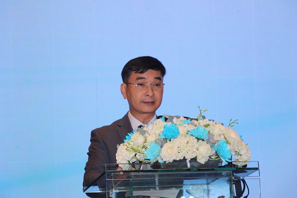 PGS.TS.BS Quách Trọng Đức, Phó Chủ tịch Hội Khoa học Tiêu hoá TP. Hồ Chí Minh phát biểu tại đại hội