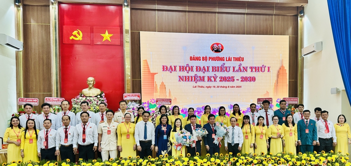 Ban Chấp hành Đảng bộ phường Lái Thiêu nhiệm kỳ 2025 - 2030
