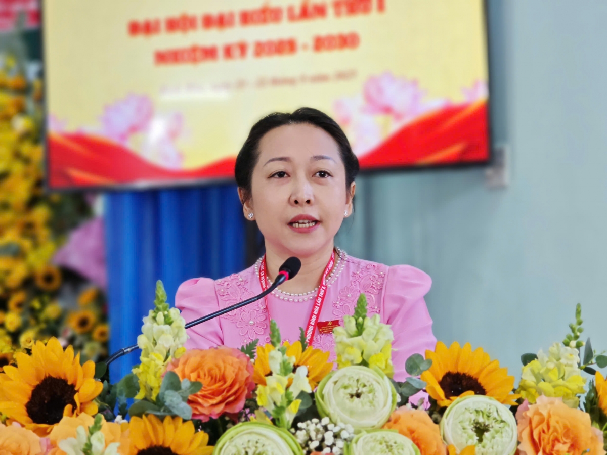 Nguyễn Thị Ngọc Châu giữ chức Phó Bí thư Đảng ủy, Chủ tịch UBND phường Bình Hoà.