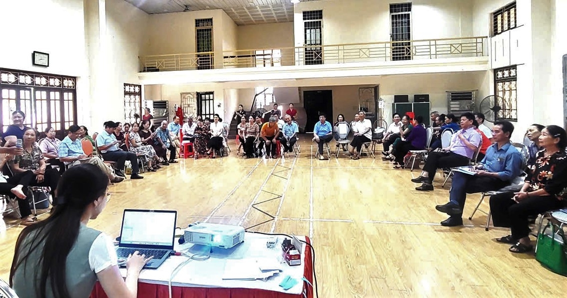 Quang cảnh lớp tập huấn