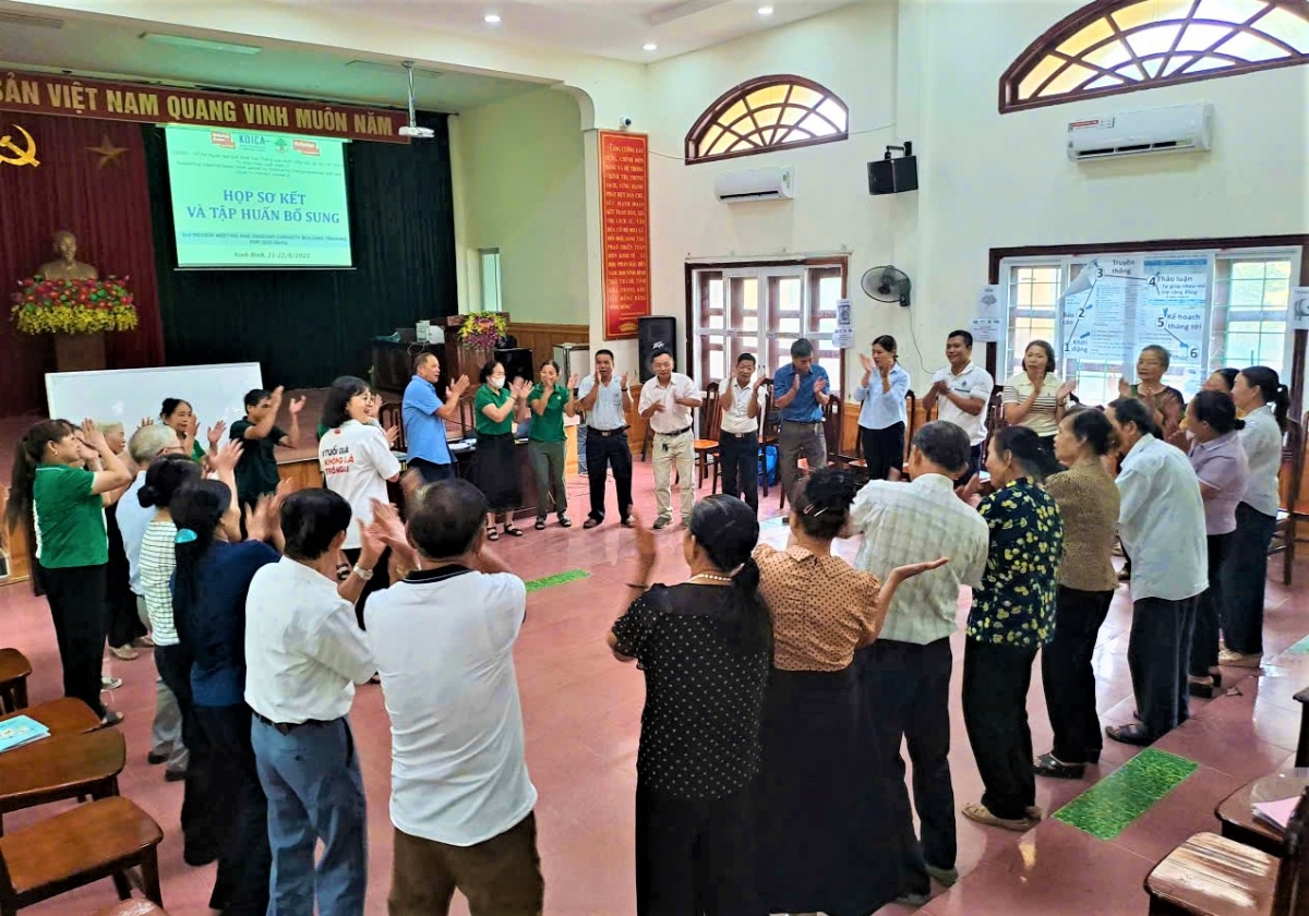 Hoạt động sôi nổi tại lớp tập huấn