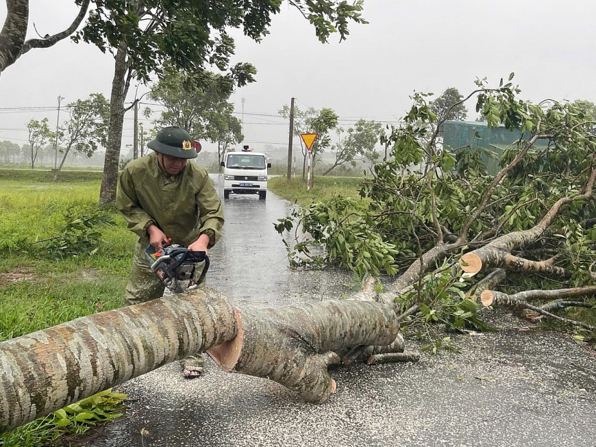 Hà Tĩnh: Khắc phục nhanh thiệt hại do bão số 5, sớm ổn định đời sống Nhân dân