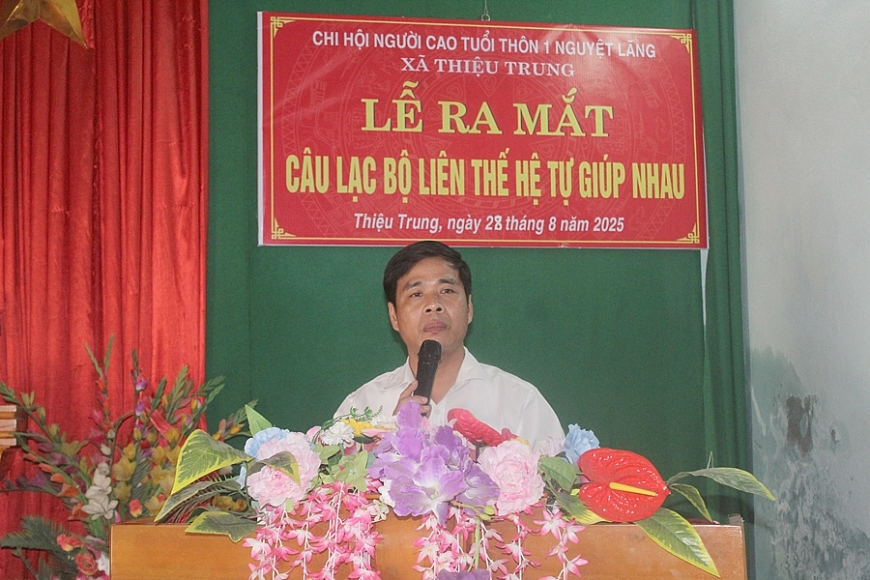 Ra mắt CLB Liên thế hệ tự giúp nhau thôn 1 Nguyệt Lãng