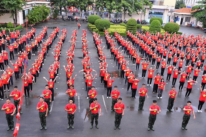 Gần 800 người tham gia biểu diễn đồng diễn ngày hội “Tết độc lập” kỷ niệm 80 năm Quốc khánh 2/9