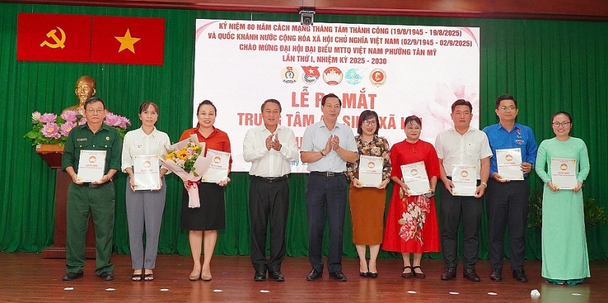 Ra mắt Ban chấp hành Trung tâm An sinh Xã hội phường Tân Mỹ