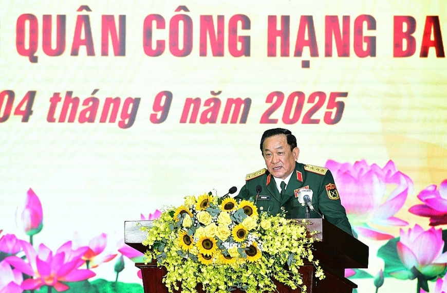 Thượng tướng Võ Minh Lương, Thứ trưởng Bộ Quốc phòng phát biểu