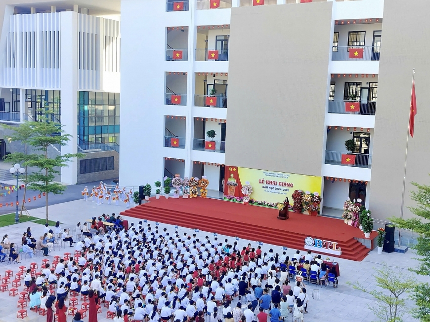 Trường THSC Bắc Từ Liêm long trọng tổ chức Lễ khai giảng năm học đầu tiên 2025 - 2026.