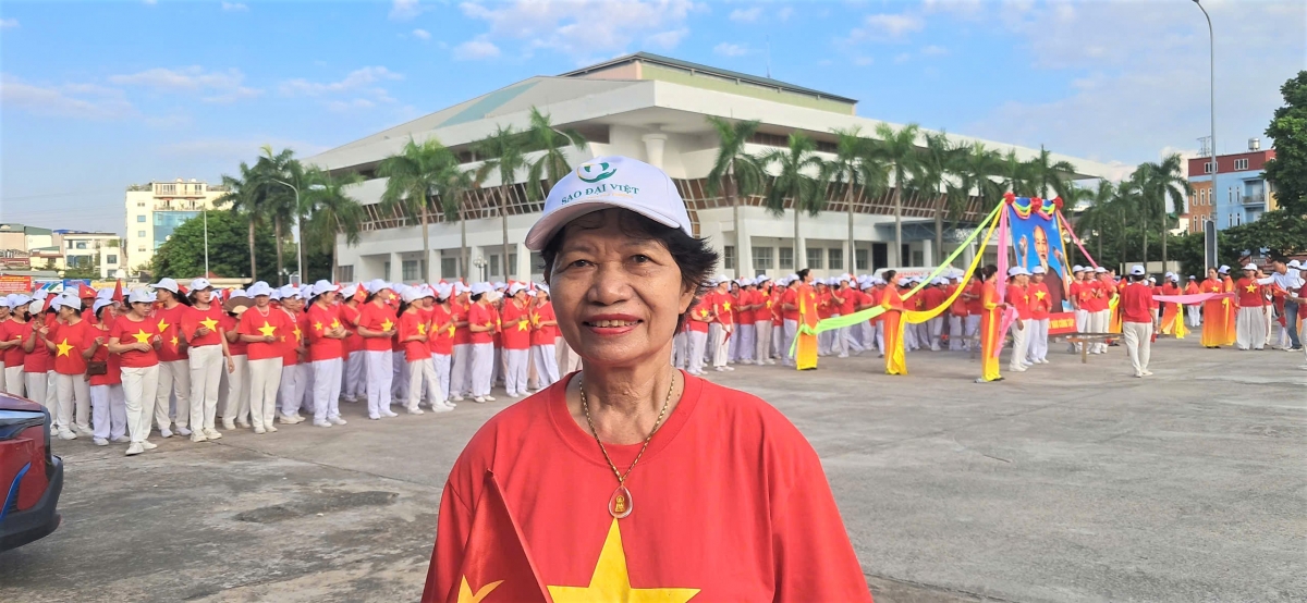 Bà Nguyễn Thị Lâm tại Ngày hội sức khỏe NCT năm 2025