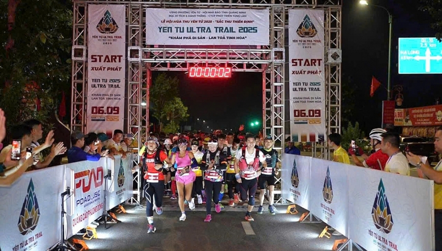 Các VĐV  dự thi  xuất phát. Ảnh BTC