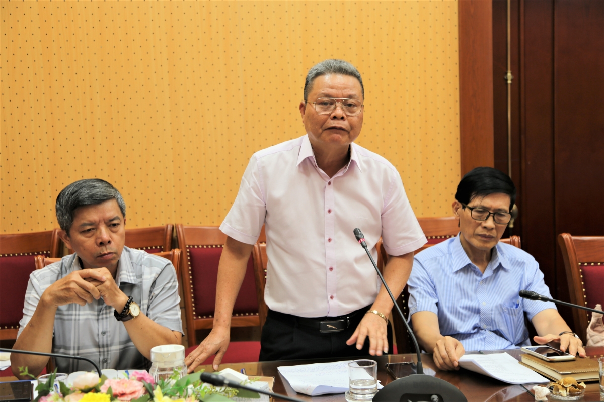 Ông Phạm Huy Giáp, Phó Chủ tịch Hội NCT TP Hà Nội phát biểu