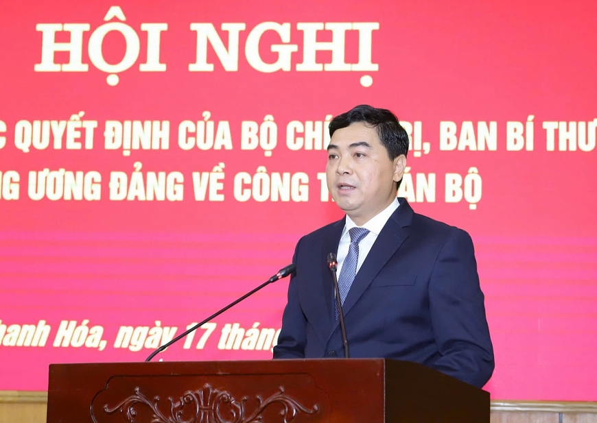 Công bố các quyết định của Bộ Chính trị về công tác cán bộ tại Thanh Hóa