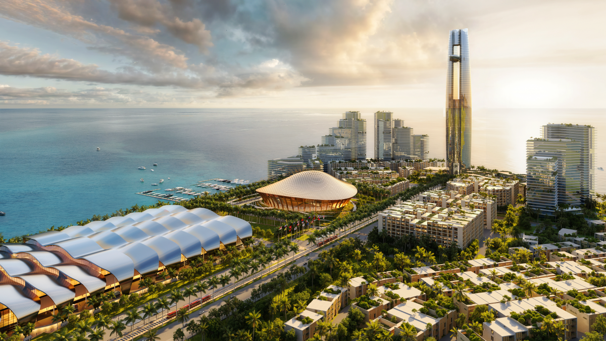 Phối cảnh Khu tổ hợp đa chức năng APEC 2027 trong tương lai