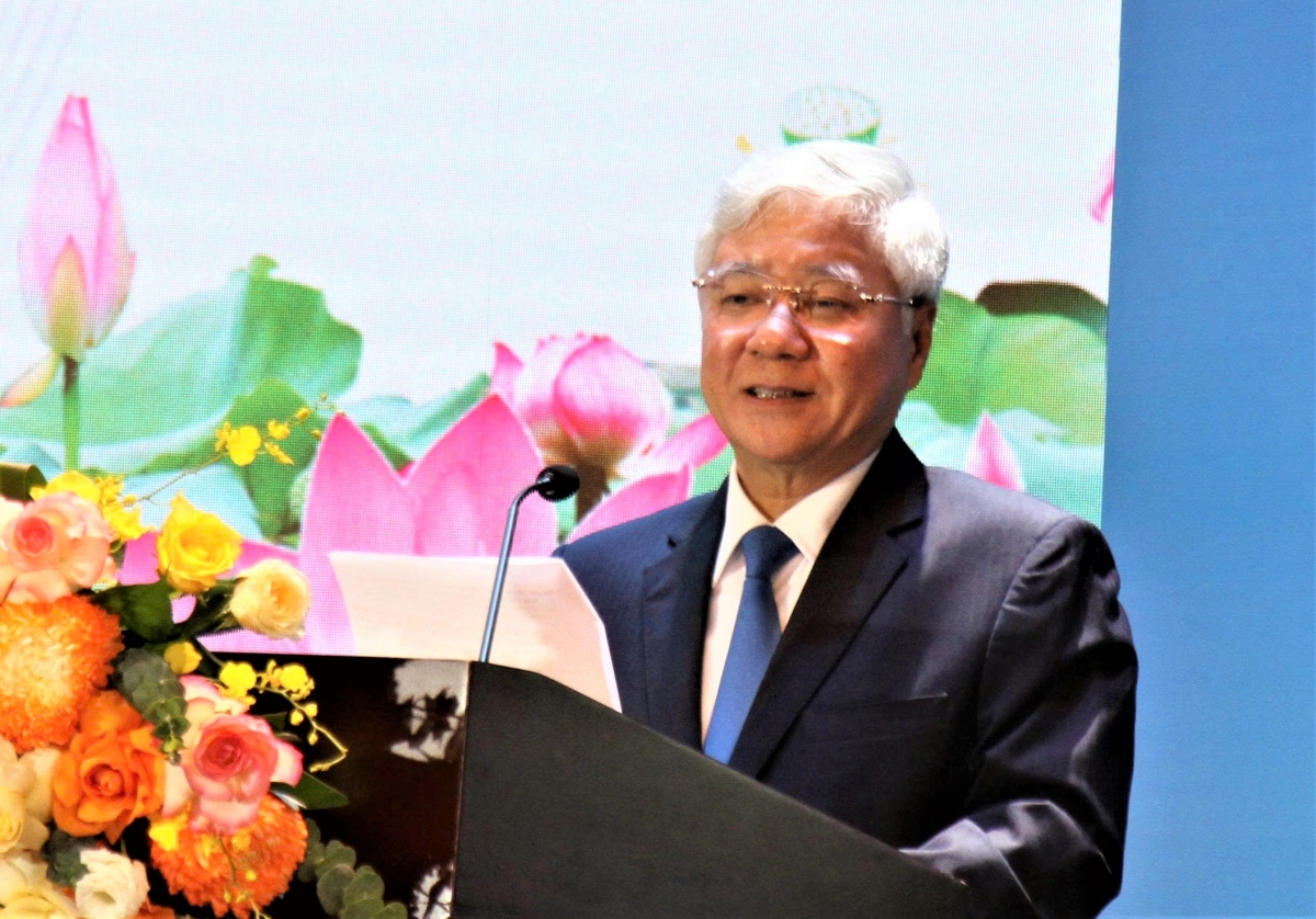 Đồng chí Đỗ Văn Chiến phát biểu tại buổi Lễ