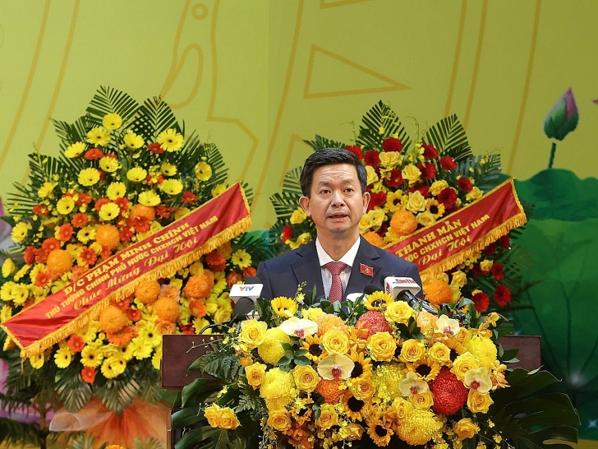 Tân Bí thư Thành ủy Cần Thơ Lê Quang Tùng phát biểu tại Đại hội