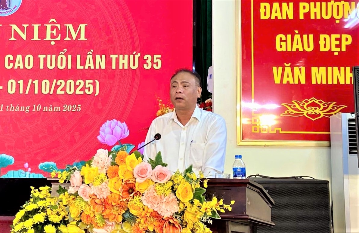 Ông Nguyễn Gia Hiển phát biểu