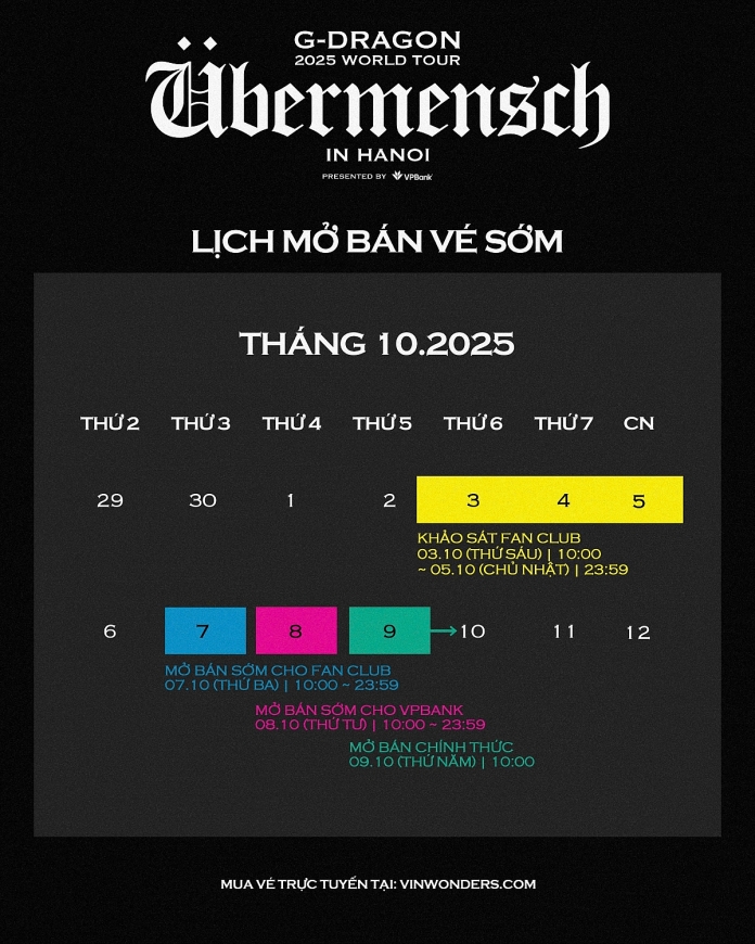 G-DRAGON 2025 WORLD TOUR  [Übermensch]: Biểu tượng toàn cầu trở lại với chuyến lưu diễn được mong chờ nhất