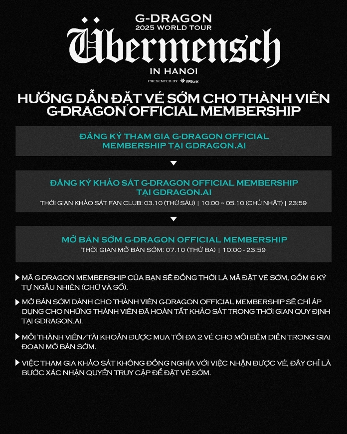 G-DRAGON 2025 WORLD TOUR  [Übermensch]: Biểu tượng toàn cầu trở lại với chuyến lưu diễn được mong chờ nhất