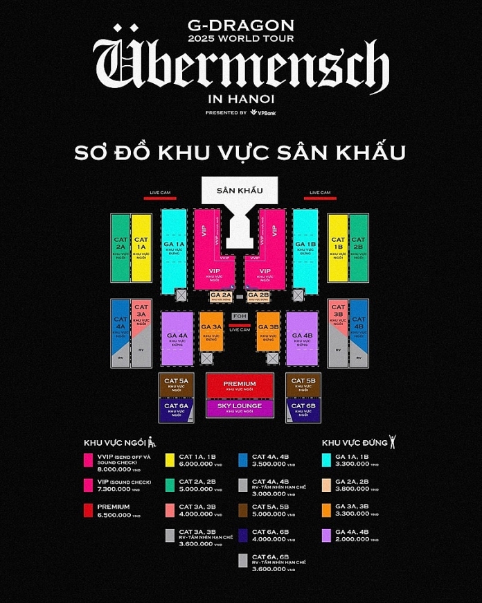 Từ VVIP đến GA: Hành trình cảm xúc độc bản cùng G-DRAGON 2025 WORLD TOUR [Übermensch] tại 8Wonder Ocean City