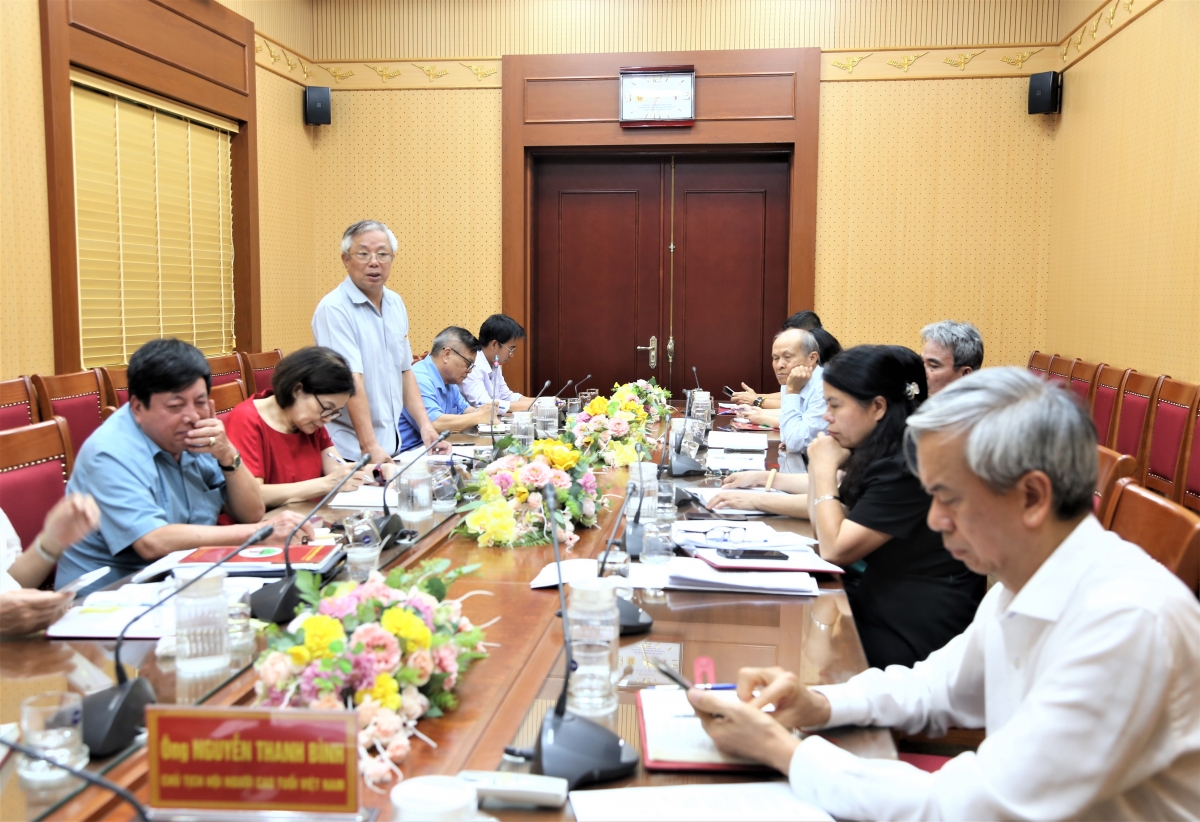 Ông Nguyễn Xuân Lập, Trưởng ban Chăm sóc NCT phát biểu