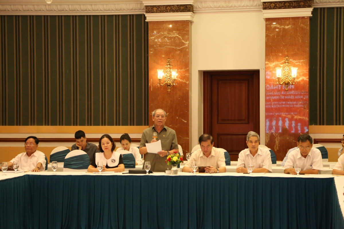 1 Ông Đinh Minh Thử, Chủ tịch Hội NCT tỉnh Quảng Trị phát biểu