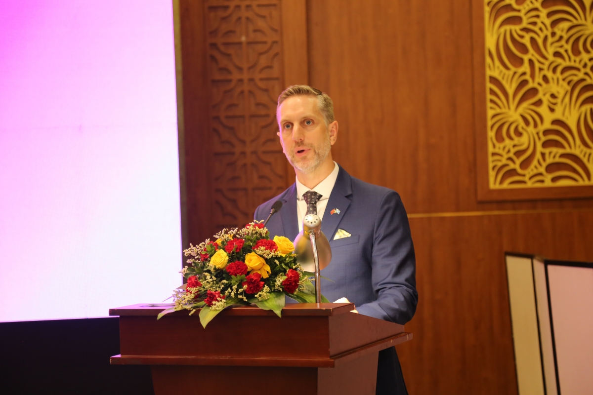 Ông Matt Jackson phát biểu khai mạc Hội thảo