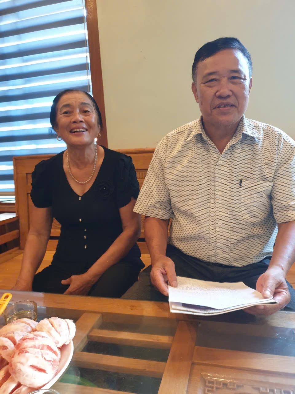 Ông Nguyễn Duy Thủy và vợ bà Phạm Thị  Xuân luôn sống hạnh phúc vui vẻ