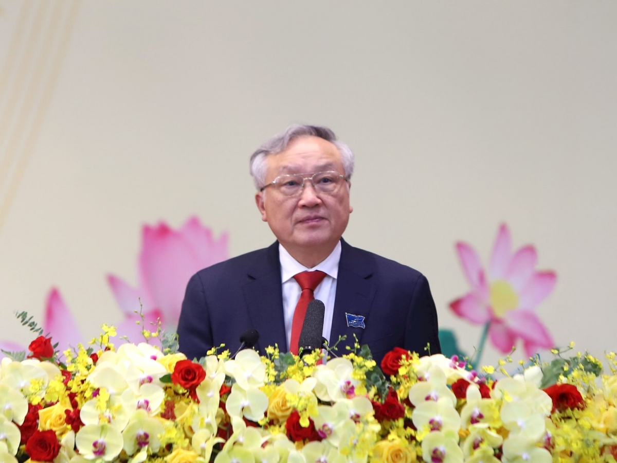 Đồng chí Nguyễn Hòa Bình, Ủy viên Bộ Chính trị, Phó Thủ tướng Thường trực Chính phủ nước Cộng hòa xã hội chủ nghĩa Việt Nam phát biểu chỉ đạo Đại hội