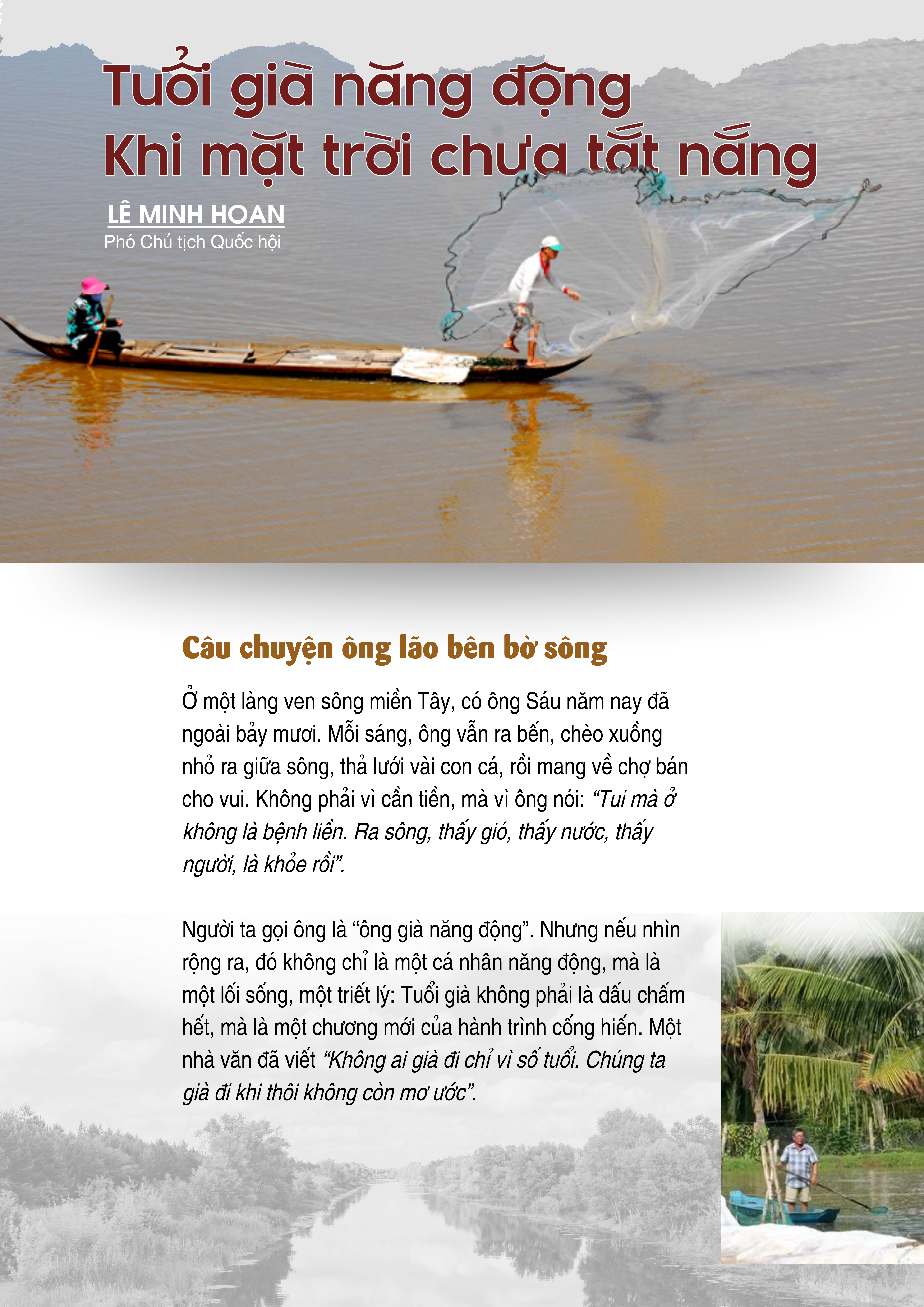 Tuổi già năng động khi mặt trời chưa tắt nắng