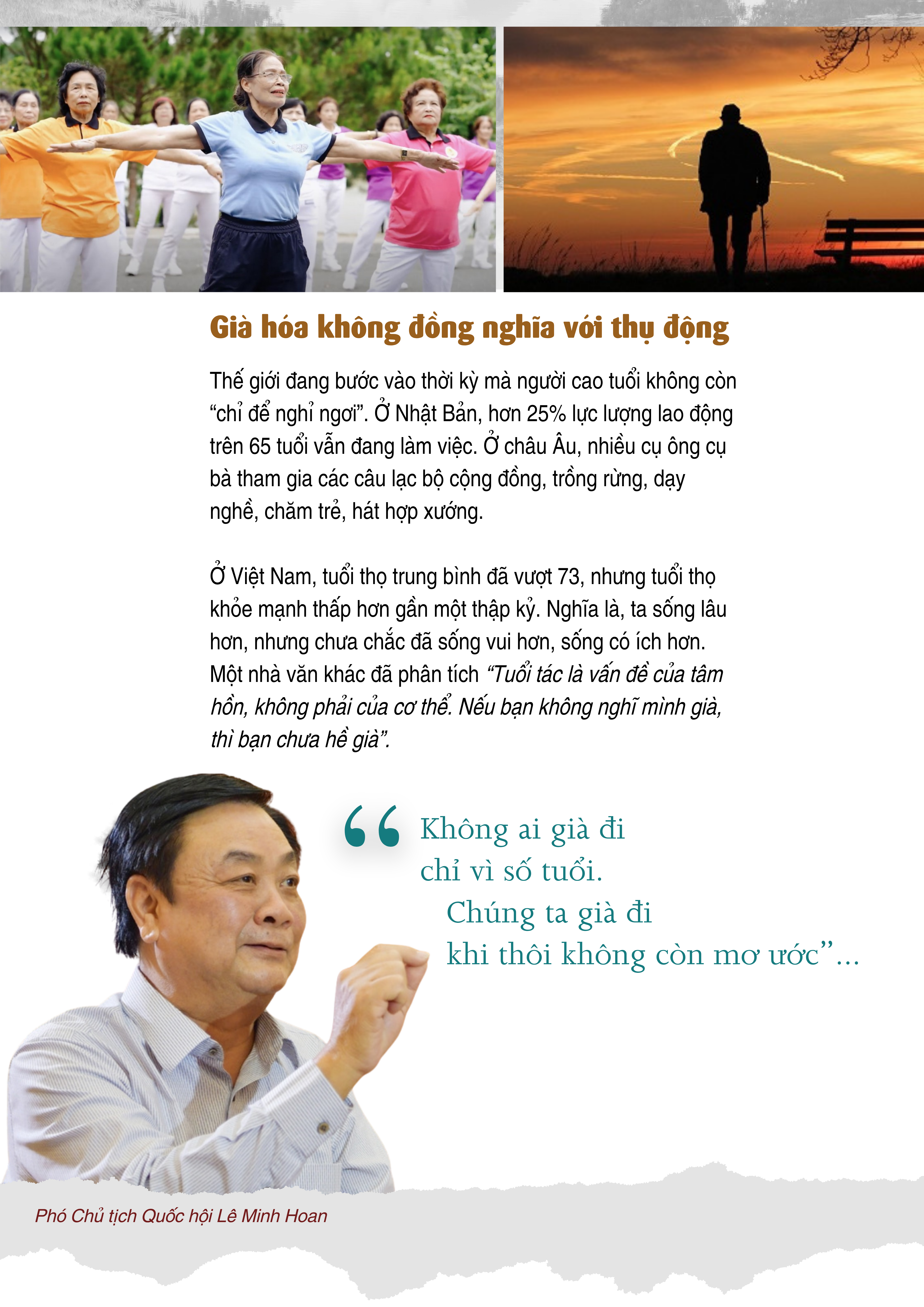 Tuổi già năng động khi mặt trời chưa tắt nắng