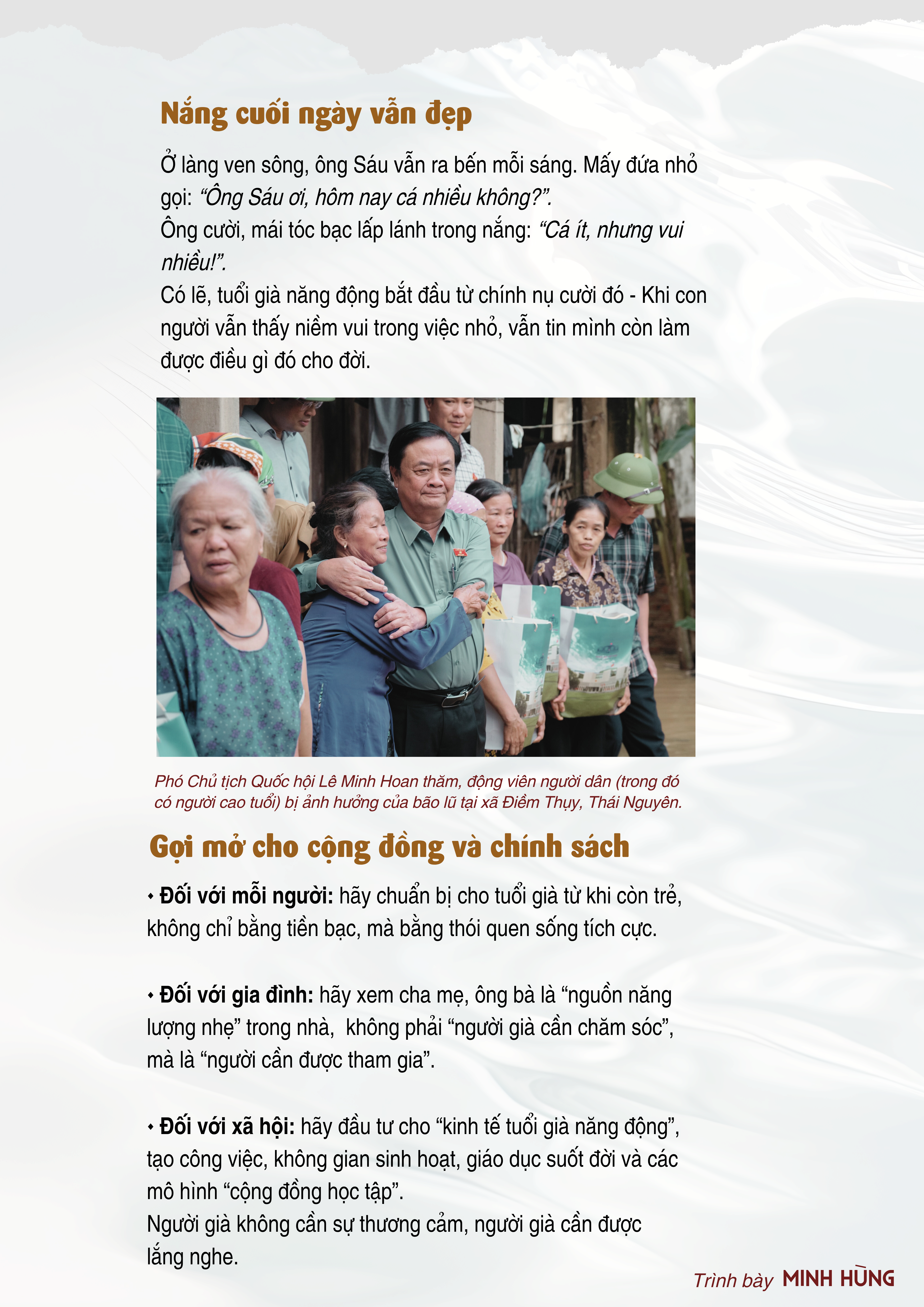 Tuổi già năng động khi mặt trời chưa tắt nắng