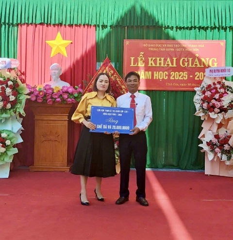 Bước vào năm học mới Trung tâm được đầu tư cơ sở vật chất khang trang tạo động lực để thầy và trò tiếp tục phấn đấu