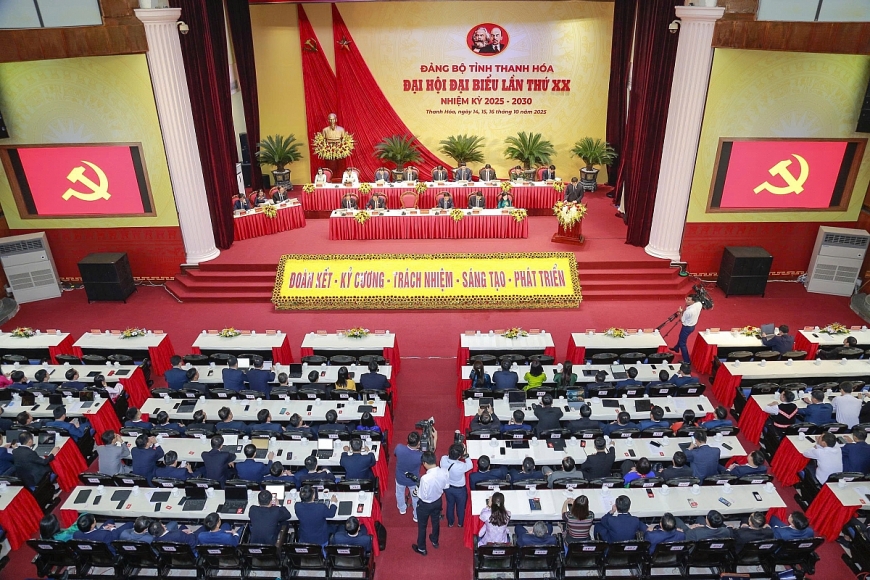 Khai mạc Đại hội đại biểu Đảng bộ tỉnh Thanh Hóa lần thứ XX, nhiệm kỳ 2025-2030