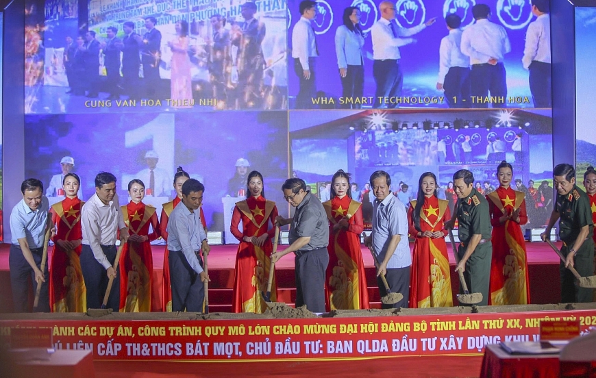 Thủ tướng Chính phủ dự lễ khởi công xây dựng trường liên cấp bán trú ở xã biên giới Thanh Hóa