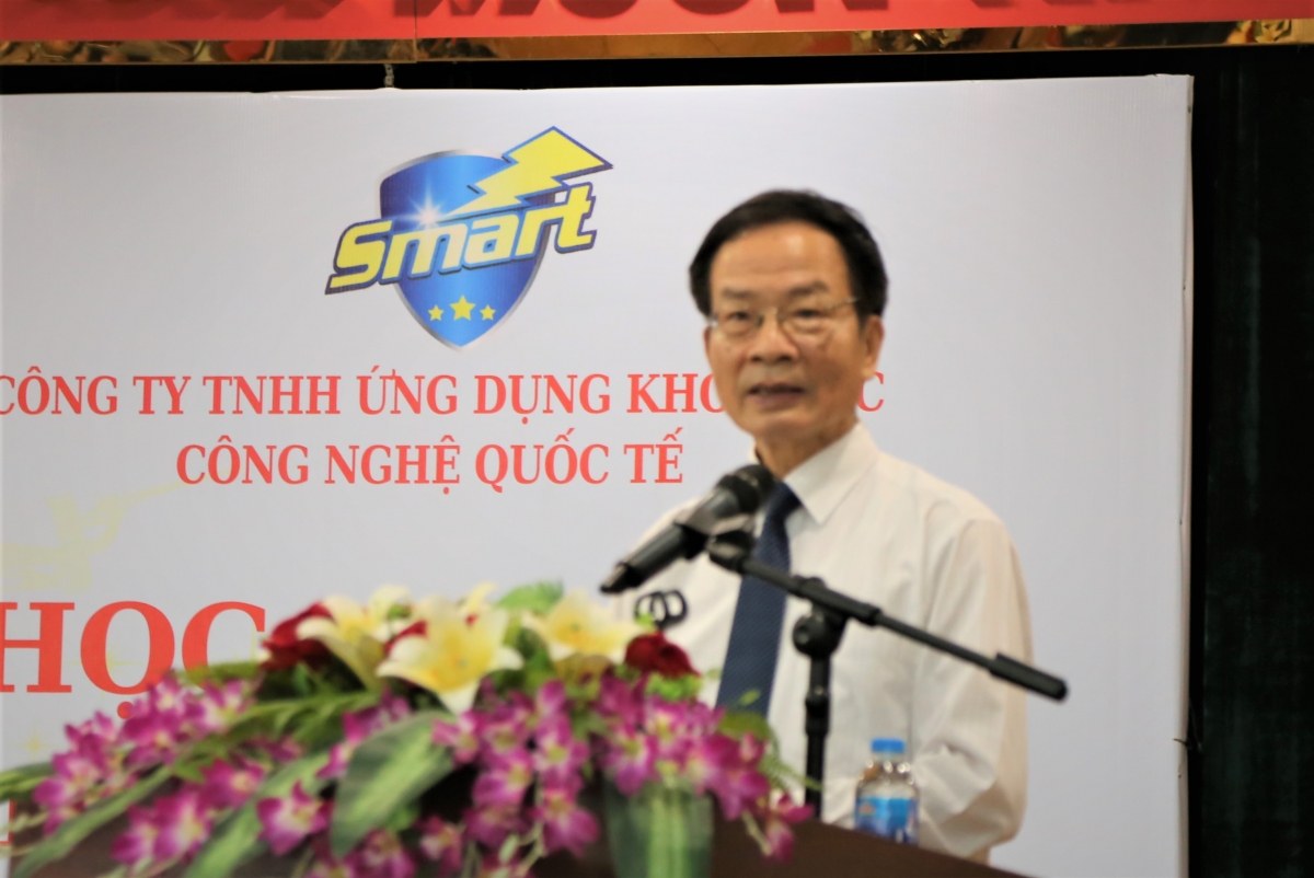 Phó Chủ tịch Thường trực Hội Giáo dục Chăm sóc sức khỏe cộng đồng Việt Nam Lê Đình Tiến phát biểu