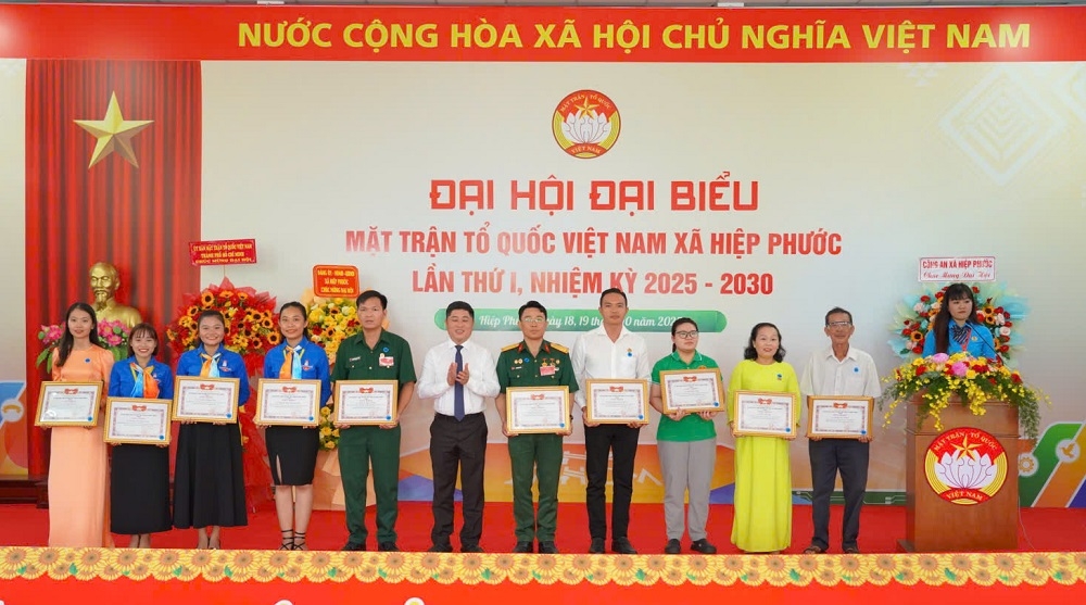 Đại hội đại biểu MTTQ Việt Nam xã Hiệp Phước lần thứ I: Phát huy tinh thần đoàn kết, đổi mới, sáng tạo, phát triển