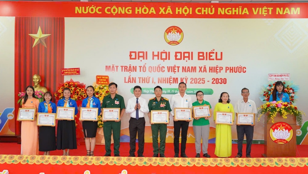 Đại hội đại biểu MTTQ Việt Nam xã Hiệp Phước lần thứ I: Phát huy tinh thần đoàn kết, đổi mới, sáng tạo, phát triển