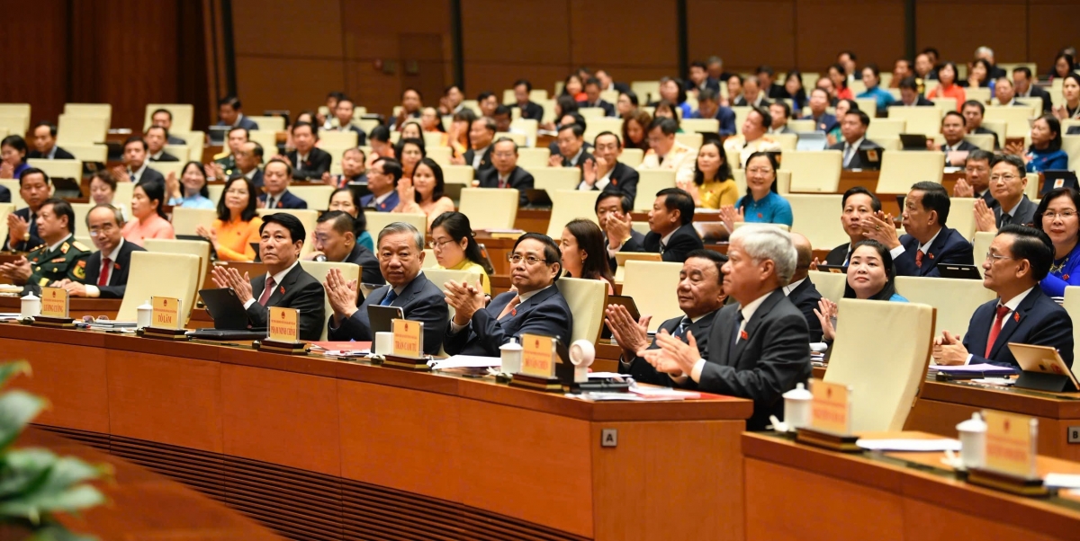 Hội trường Diên Hồng tòa nhà Quốc hội phiên khai mạc sáng ngày 20/10/2025