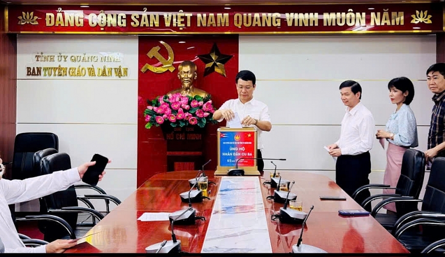 Quảng Ninh: Hơn 5 tỷ đồng ủng hộ nhân dân Cuba, thắm tình đoàn kết thủy chung