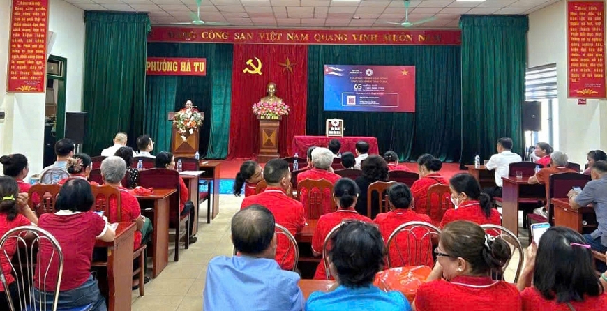Hội Chữ thập đỏ phường Hà Tu tổ chức  hội nghị tuyên truyền vận động và quyên góp ủng hộ nhân dân Cu Ba
