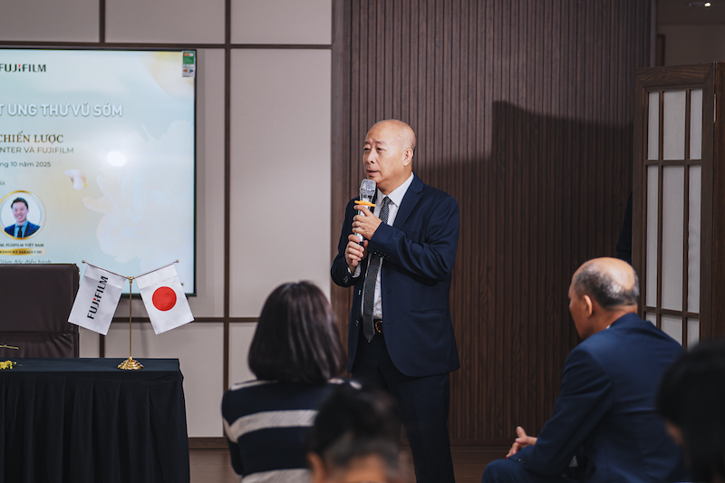 TTƯT.BSCC Lê Tuyên Hồng Dương phát biểu tại lễ kí kết