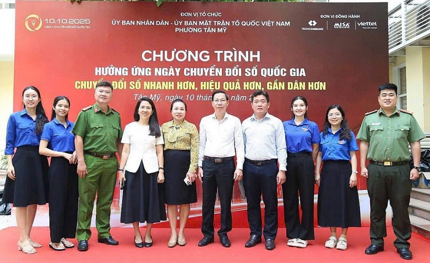 UBND phường Tân Mỹ, TP. Hồ Chí Minh tổ các hoạt động sôi nổi hưởng ứng ngày chuyển đổi số quốc gia năm 2025 