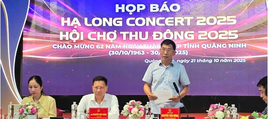 Ông Nguyễn Tiến Dũng, Phó Giám đốc Sở Công Thương thông tin công tác chuẩn bị và tổ chức Hội chợ OCOP Quảng Ninh - Thu Đông 2025