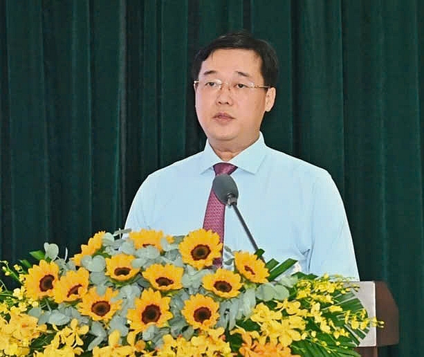 Ông Lê Quốc Phong phát biểu nhận nhiệm vụ