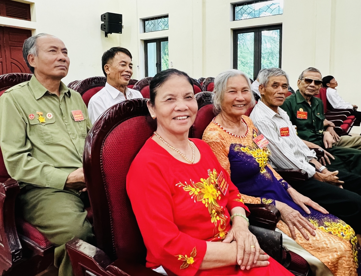 Cựu chiến binh cao tuổi xã Nga An dự Đại hội